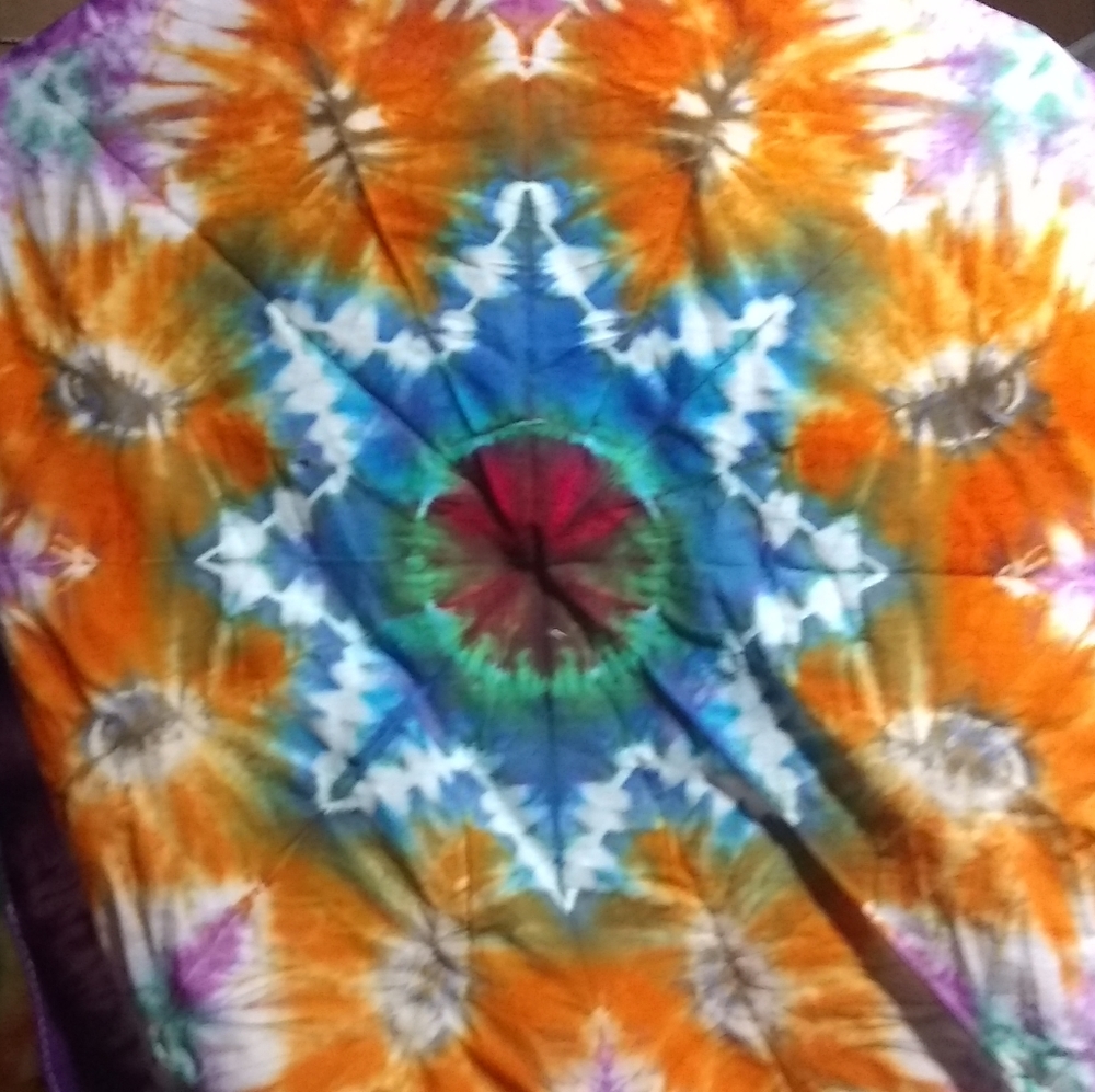 Tie Dyed T shirts and bandanas